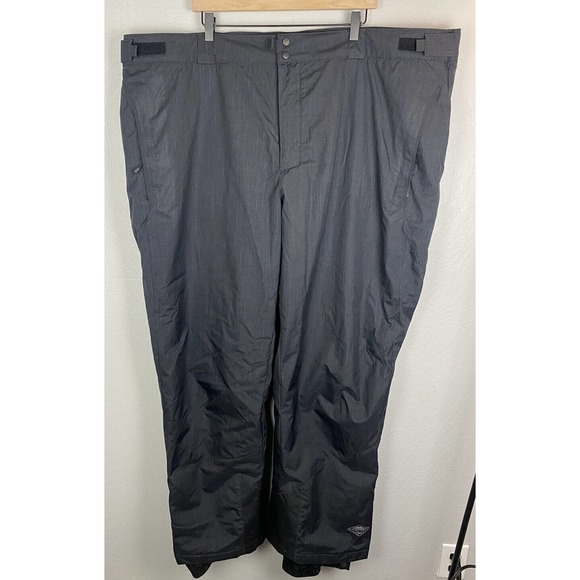 Columbia Snow Pants Mens XXXL 4XL Black Omni-Tech Waterproof Fully Seam Sealed